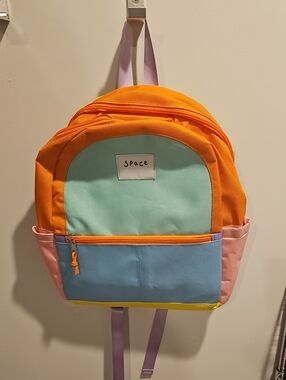 l*space Kids Colorblock Backpack in Orange, Mint, Blue, Pink, Lavender